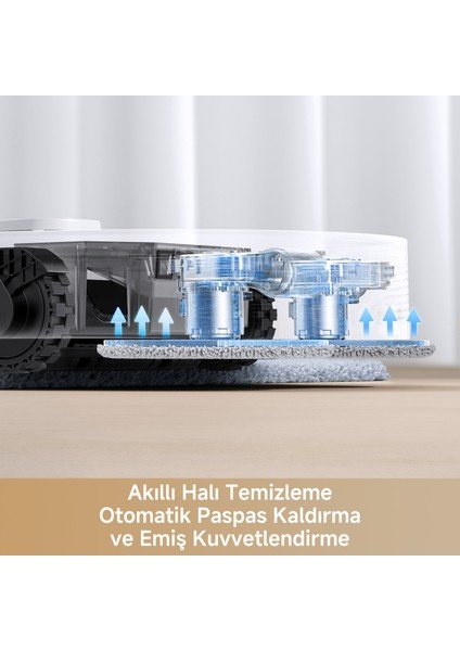 MOVA E40 Ultra Robot Süpürge ve Paspas 19.000 Pa Emiş gücü, 3 Yıl Garanti